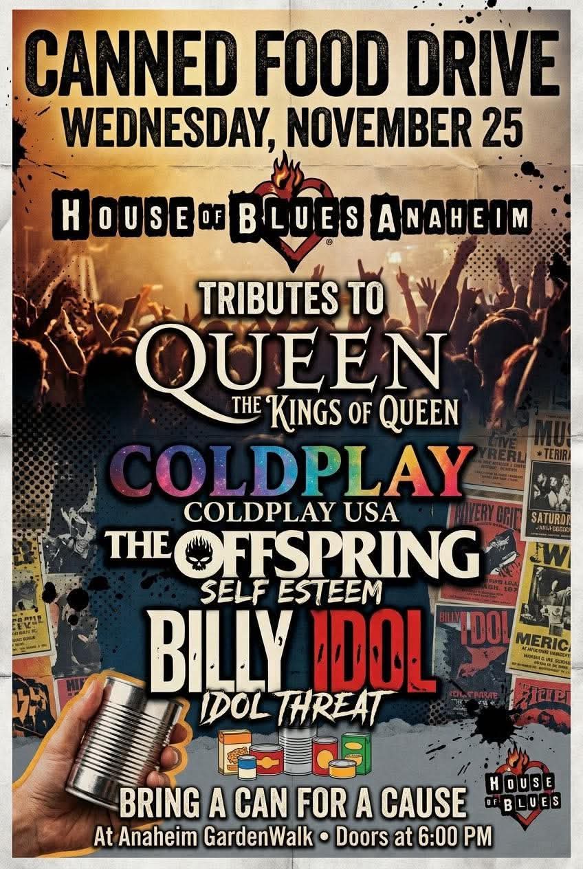 FREE 11/25 Tickets - House of Blues - Anaheim